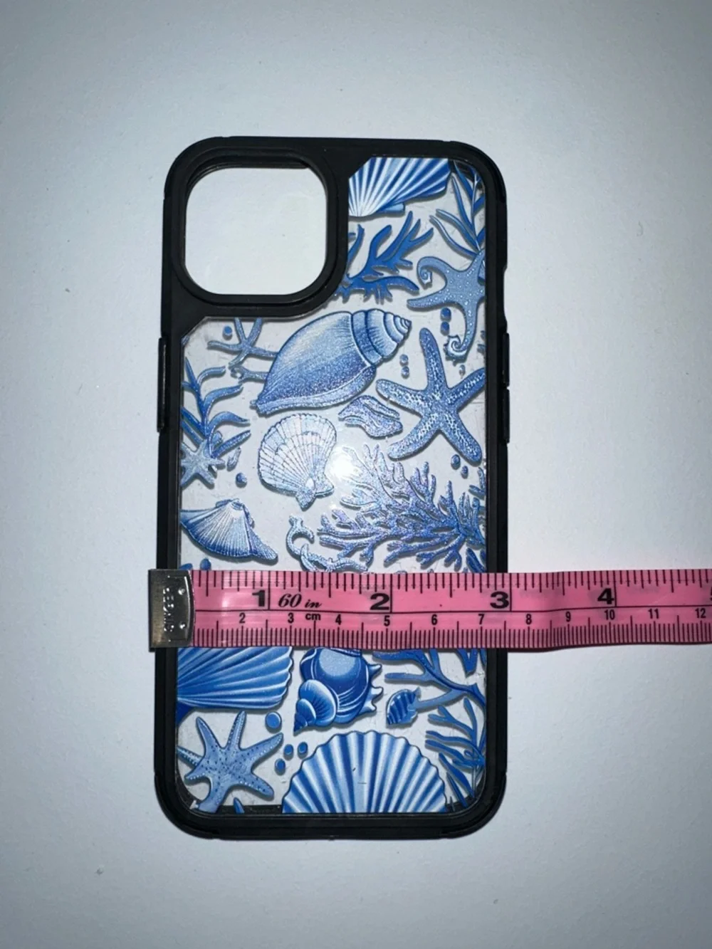 case Black Blue Sea Corals Shells Clear Phone Case